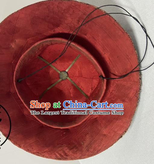 Chinese Qing Dynasty Official Hat Ancient County Magistrate Headdress Traditional Soldier Mandarin Headwear