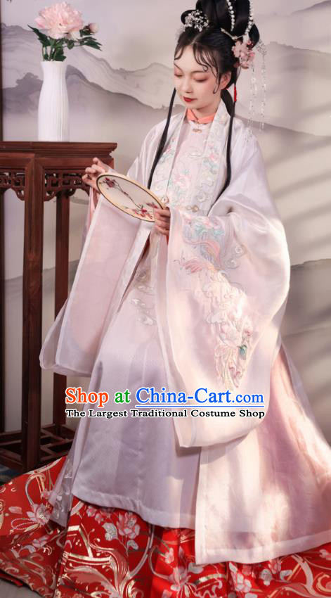 China Ming Dynasty Aristocracy Lady Historical Garment Costumes Ancient Noble Beauty Hanfu Dress Apparels for Women
