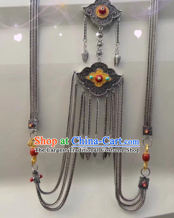 Handmade China Zang Nationality Waist Accessories Wedding Belt Pendant Tibetan Robe Waistband Jewelry
