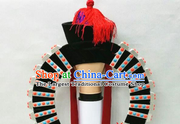 Chinese Mongol Nationality Performance Hat Mongolian Minority Wedding Hair Accessories Ethnic Bride Headdress
