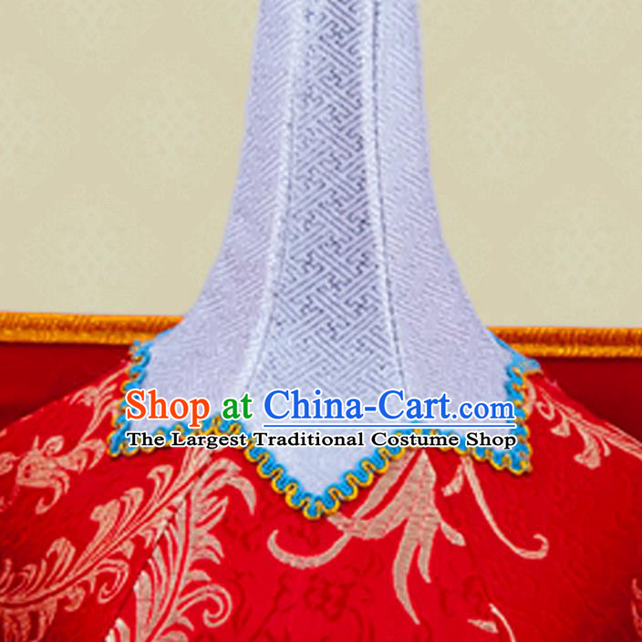 Chinese Mongol Nationality Wedding Tassel Hat Mongolian Minority Bride Hair Accessories Ethnic Stage Performance Headdress