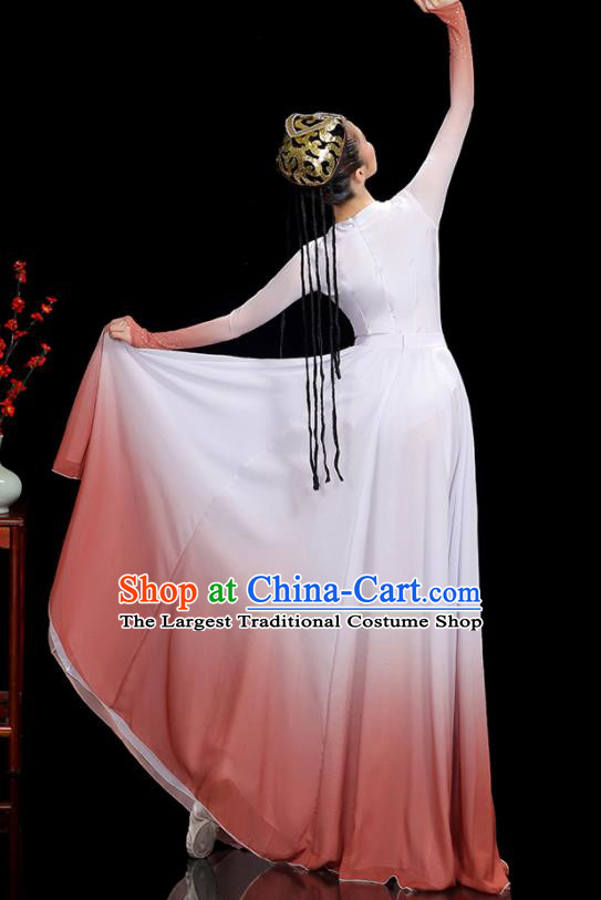 Chinese Xinjiang Minority Woman Dance Clothing Uyghur Ethnic Folk Dance Costumes Uighur Nationality Stage Performance Dress Outfits