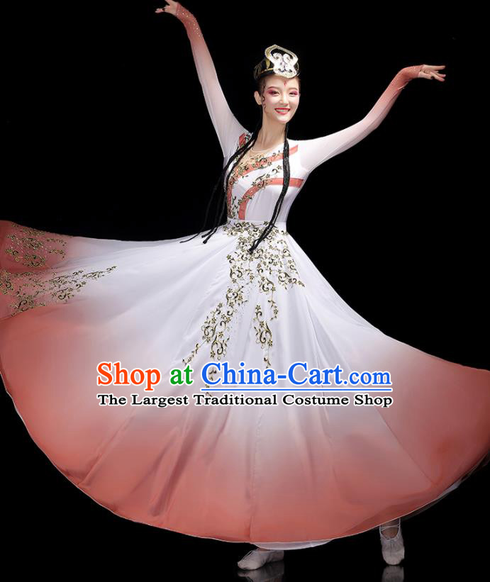 Chinese Uighur Ethnic Festival Performance Costumes Uyghur Nationality Dance Dress Outfits Xinjiang Minority Folk Dance Clothing