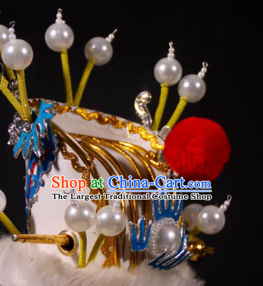 Chinese Ancient Prince Hairdo Crown Beijing Opera Xiaosheng Headdress Peking Opera Childe Hair Accessories