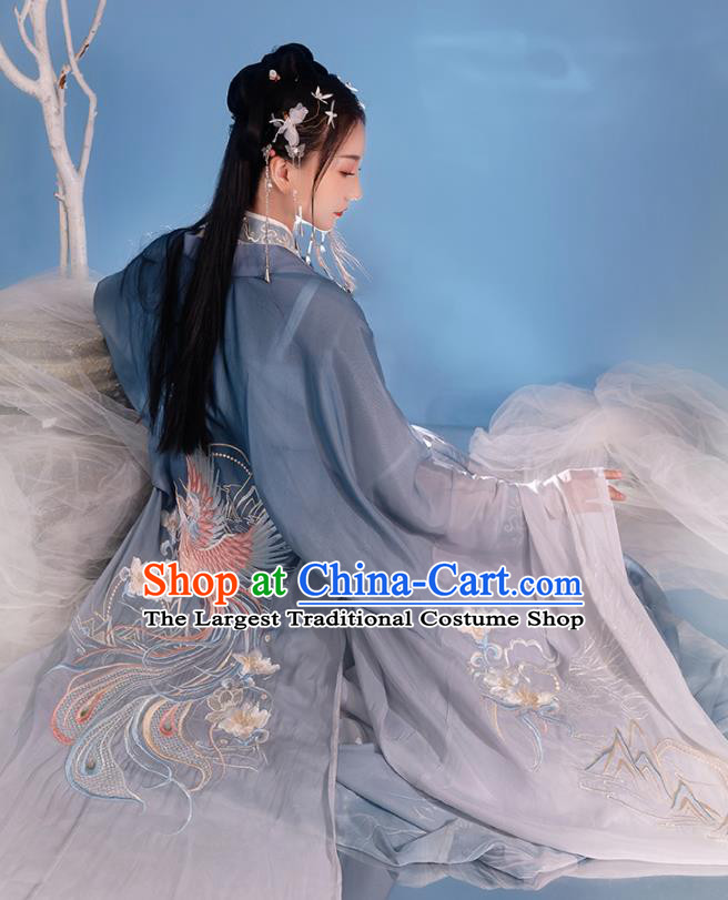 China Ancient Royal Princess Garment Costumes Song Dynasty Palace Infanta Hanfu Dress Traditional Historical Clothing for Women