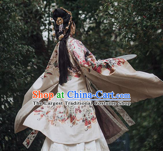 China Ancient Garment Costumes Traditional Wedding Hanfu Dresses Ming Dynasty Empress Historical Clothing Complete Set