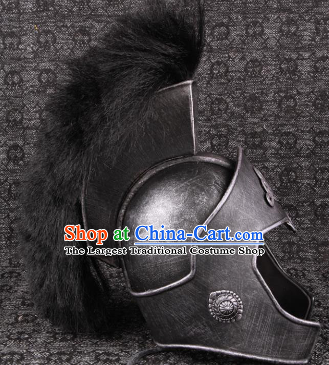 Custom Rome Warrior Hat European Medieval Ages General Helmet Sparta Hero Headwear
