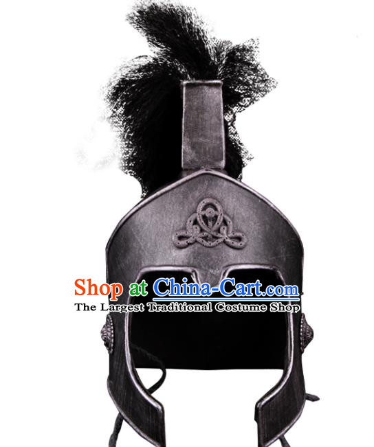 Custom Rome Warrior Hat European Medieval Ages General Helmet Sparta Hero Headwear