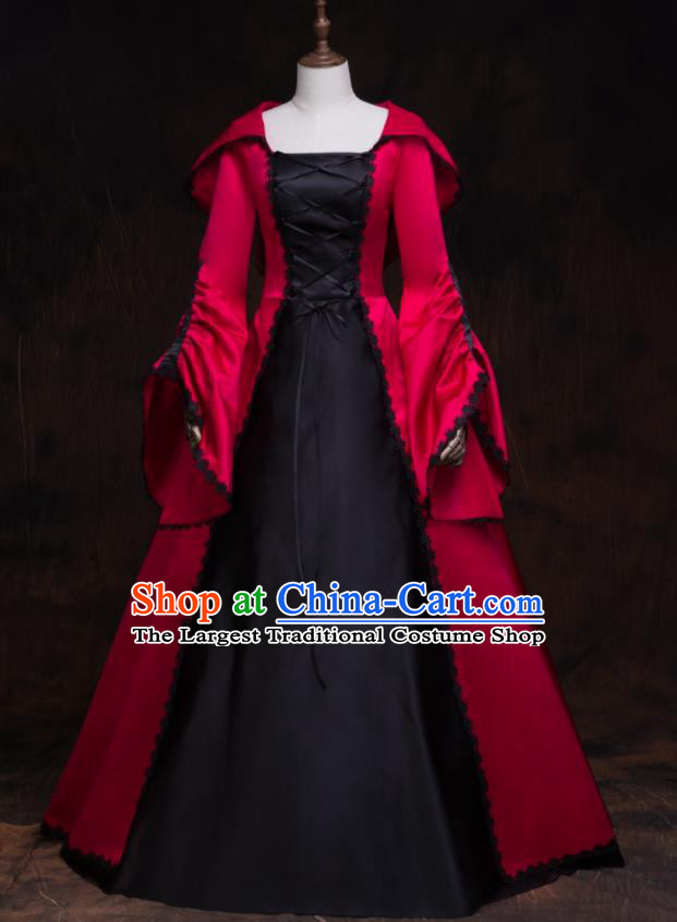 Top Gothic Princess Formal Attire European Drama Performance Clothing Western Renaissance Style Full Dress Halloween Garment Costume