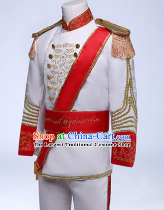 Custom England Royal Guard Clothing Annual Meeting Performance Suits Western Prince Jacket European Drama Garment Costume