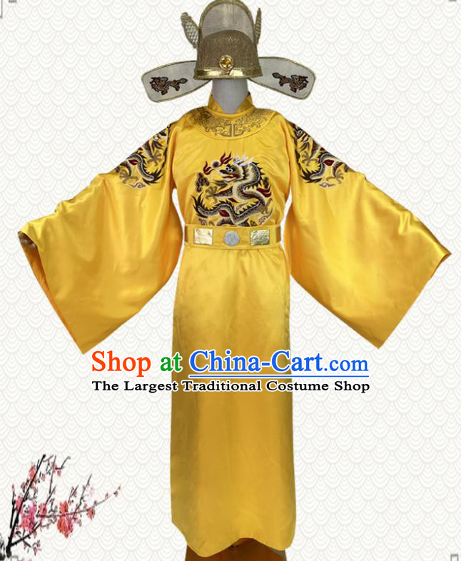 China Ancient Empress Yellow Imperial Robe Apparels Drama Zhao Kungyin Clothing Song Dynasty Monarch Garment Costumes