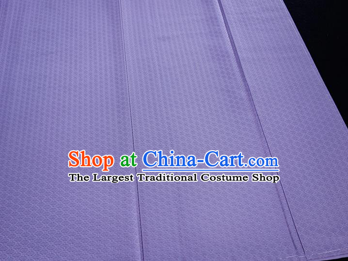 Japan Classical Rattan Pattern Iromuji Kimono Clothing Young Lady Garment Costume Traditional Purple Silk Yukata Dress