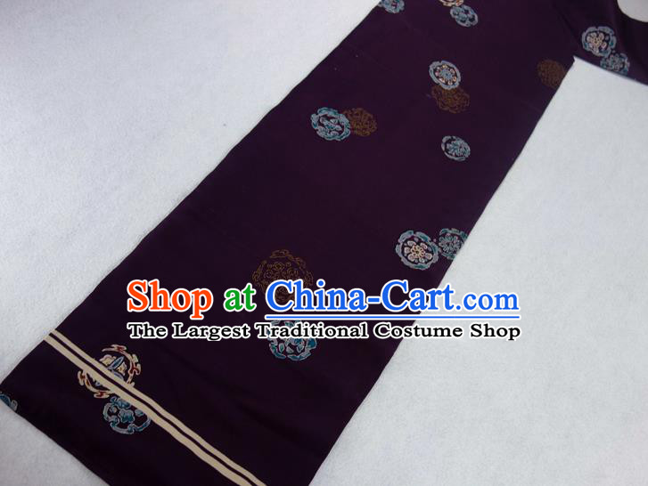 Japanese Kimono Dress Nagoya Corset Accessories Traditional Yukata Robe Purple Belt Classical Pattern Wafuku Waistband