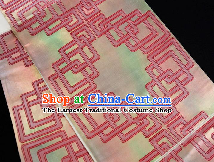 Japanese Nagoya Kimono Dress Corset Accessories Traditional Yukata Robe Brocade Belt Classical Pattern Wafuku Waistband