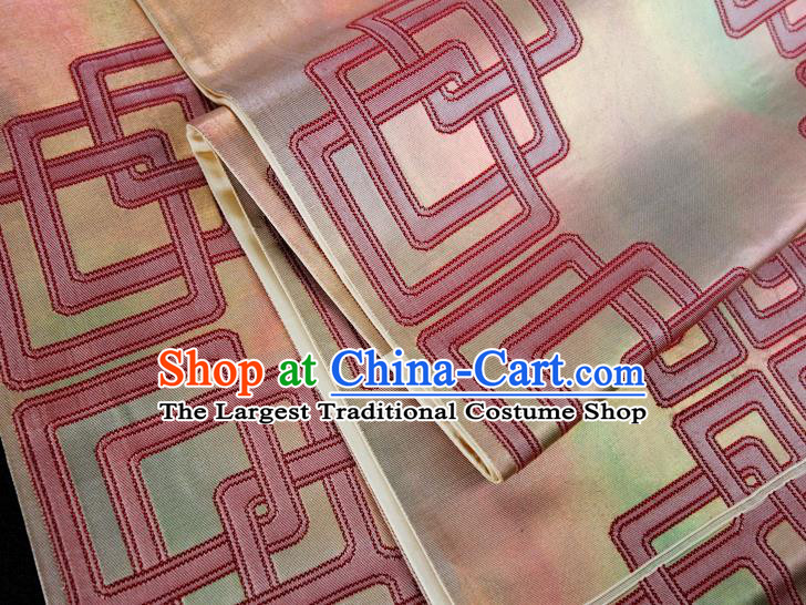 Japanese Nagoya Kimono Dress Corset Accessories Traditional Yukata Robe Brocade Belt Classical Pattern Wafuku Waistband