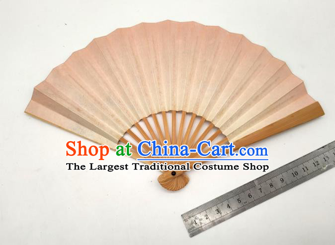 Japanese Hand Painting Plum Blossom Fan Traditional Stage Performance Golden Folding Fan Classical Dance Accordion