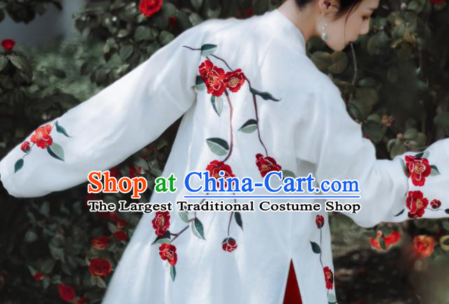 China Song Dynasty Young Woman Hanfu Dress Attires Ancient Beauty Garment Costumes Traditional Civilian Female Historical Clothing