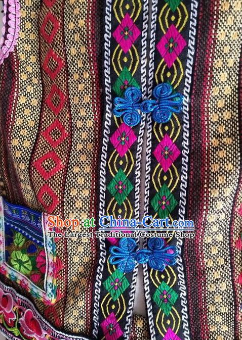 Chinese Jingpo Minority Dance Brown Outfits Yunnan Ethnic Stage Performance Garments Costumes Naxi Nationality Boys Clothing