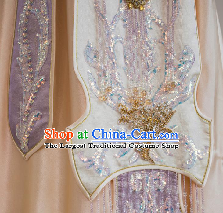 Chinese Traditional Wedding Garment Costumes Ancient Bride Lilac Dress Classical Xiuhe Suits Ceremony Toasting Clothing