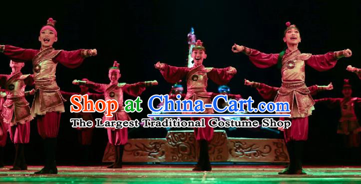 China Opera Dance Costumes Folk Dance Outfits Children Dance Fashions General Dance Uniforms