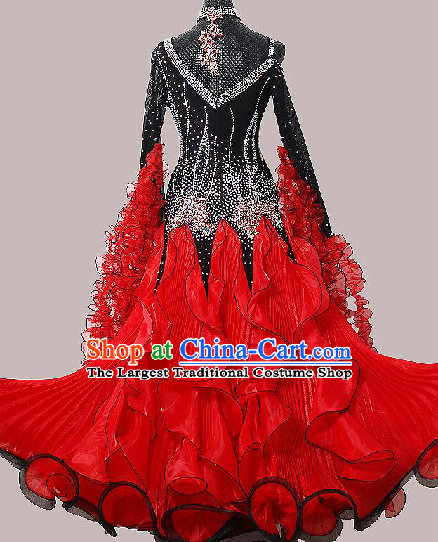 Custom Waltz Competition Costume Modern Dance Fashion International Dance Performance Dress Ballroom Dancing Clothing