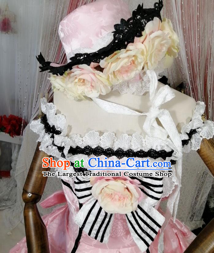 Custom Cosplay Princess Pink Dress Halloween Garment Costume European Court Woman Clothing
