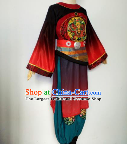 Chinese Zhong Kui Solo Dance Clothing Classical Dance Garment Costumes Male Stage Performance Outfits