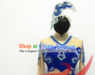 Top China Stage Performance Hair Accessories Classical Dance Hair Crown Woman Solo Dance Headpiece