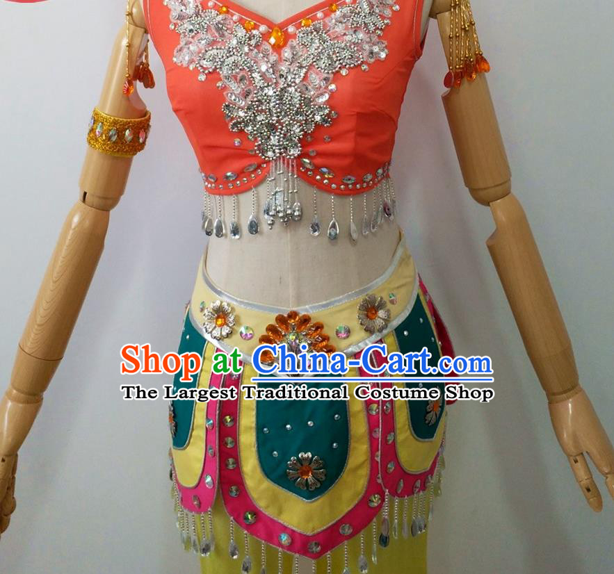 Chinese Stage Performance Flying Apsaras Outfits Female Group Dance Clothing Classical Dance Garment Costumes