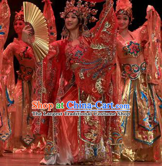 Chinese Stage Performance Empress Dress Outfits Female Opera Group Dance Clothing Classical Dance Garment Costumes
