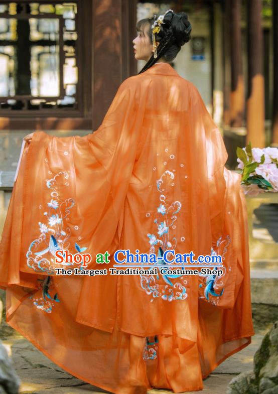China Tang Dynasty Princess Hanfu Dress Ancient Goddess Garment Costumes Traditional Court Dance Historical Clothing