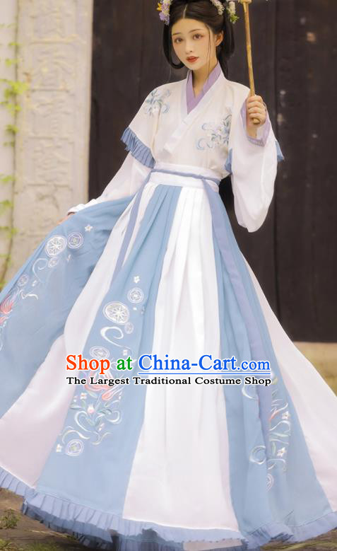 China Jin Dynasty Princess Dress Garments Ancient Court Lady Historical Costumes Traditional Drama Hanfu Clothing for Women