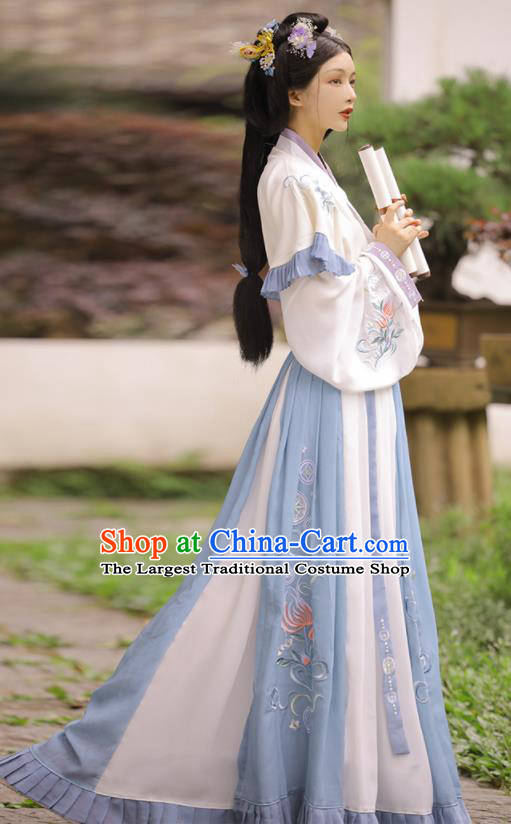China Jin Dynasty Princess Dress Garments Ancient Court Lady Historical Costumes Traditional Drama Hanfu Clothing for Women