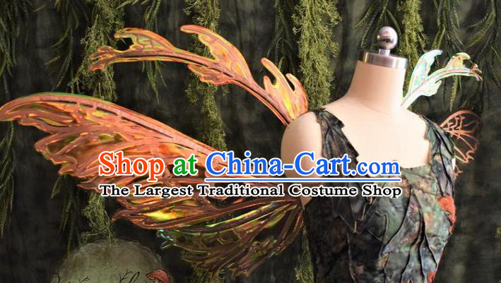 Custom Halloween Stage Show Decorations Carnival Parade Back Accessories Brazil Catwalks Props Cosplay Fairy Butterfly Wings