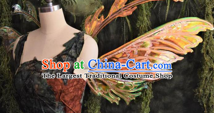 Custom Halloween Stage Show Decorations Carnival Parade Back Accessories Brazil Catwalks Props Cosplay Fairy Butterfly Wings