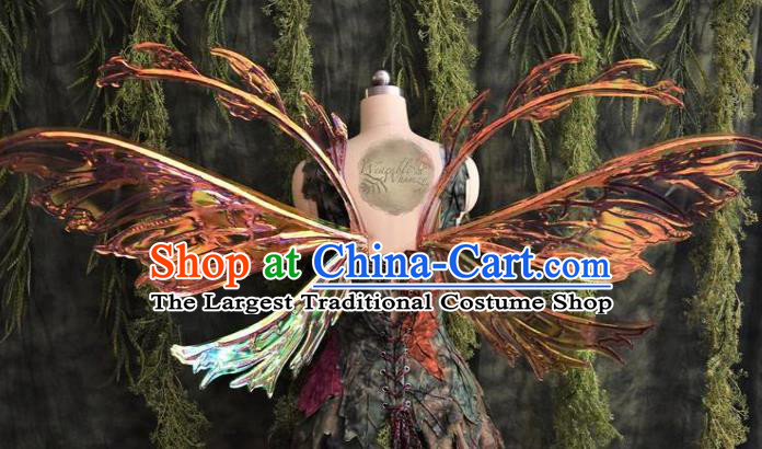 Custom Halloween Stage Show Decorations Carnival Parade Back Accessories Brazil Catwalks Props Cosplay Fairy Butterfly Wings