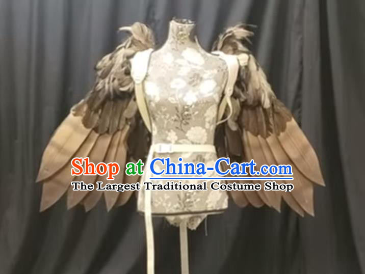 Custom Magic Show Prop Accessories Miami Catwalks Back Decorations Halloween Fancy Scalable Wing Christmas Day Performance Wings