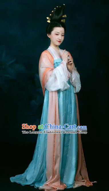 China Tang Dynasty Palace Princess Clothing Traditional Court Historical Garment Costumes Ancient Imperial Consort Hanfu Dress for Women