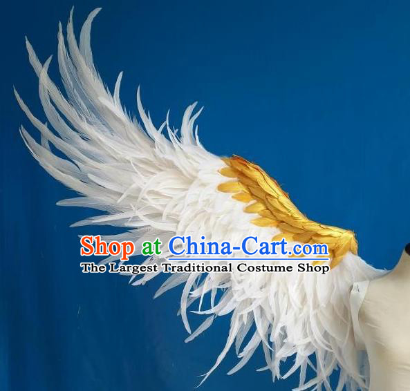 Custom Cosplay Angel Deluxe Feather Wings Halloween Fancy Ball Props Carnival Catwalks Accessories Miami Parade Show Decorations