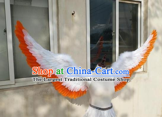 Custom Halloween Fancy Ball Back Accessories Carnival Parade Wear Miami Show Feathers Decorations Cosplay Deluxe Wings Catwalks Angel Props