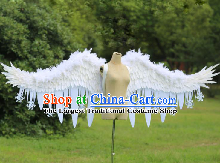 Custom Miami Stage Show Feather Wear Christmas Catwalks Props Opening Dance Deluxe Angel Wings Carnival Parade Accessories
