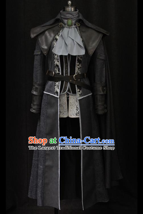 Custom European Prince Garment Costumes Western Warrior Leather Suits Cosplay Knight Clothing