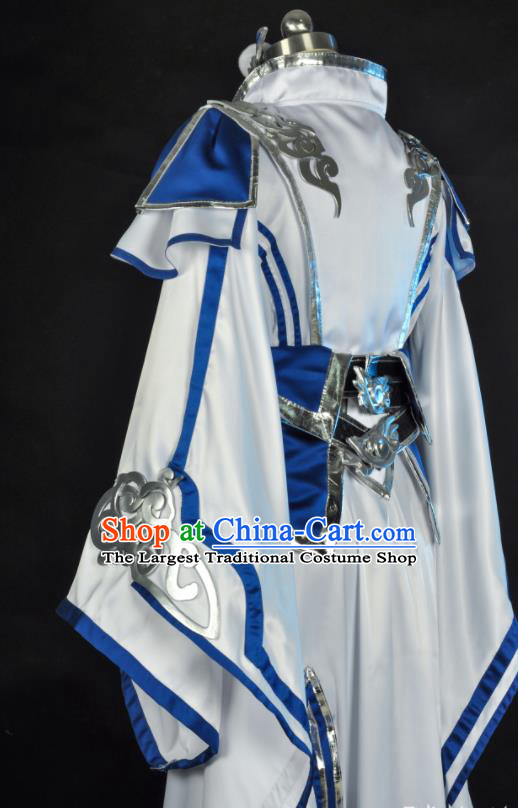 Chinese Game Role Royal Prince Garment Costumes Ancient Swordsman Uniforms Traditional Cosplay Young Knight Clothing