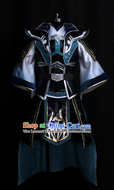 Chinese Game Dynasty Warriors Sima Shi Garment Costumes Ancient Swordsman Armor Uniforms Traditional Cosplay General Clothing