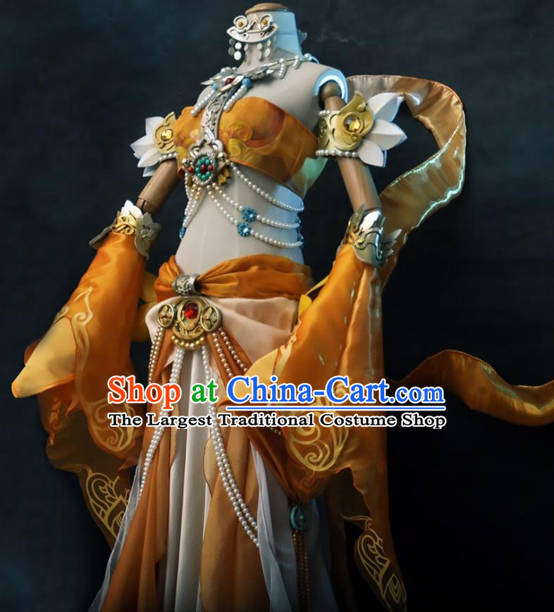 China Ancient Goddess Clothing Cosplay Court Empress Dress Outfits Traditional Game Flying Fairy Garment Costumes
