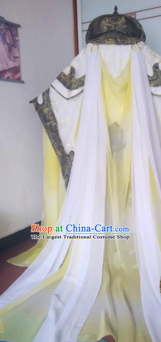 Chinese Ancient Emperor Uniforms Traditional Cosplay Monarch Su Huanzhen Clothing Puppet Show Swordsman Garment Costumes