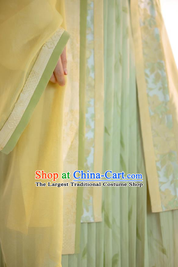 China Traditional Noble Lady Hanfu Dresses Song Dynasty Young Beauty Garment Costumes Ancient Female Historical Clothing Complete Set