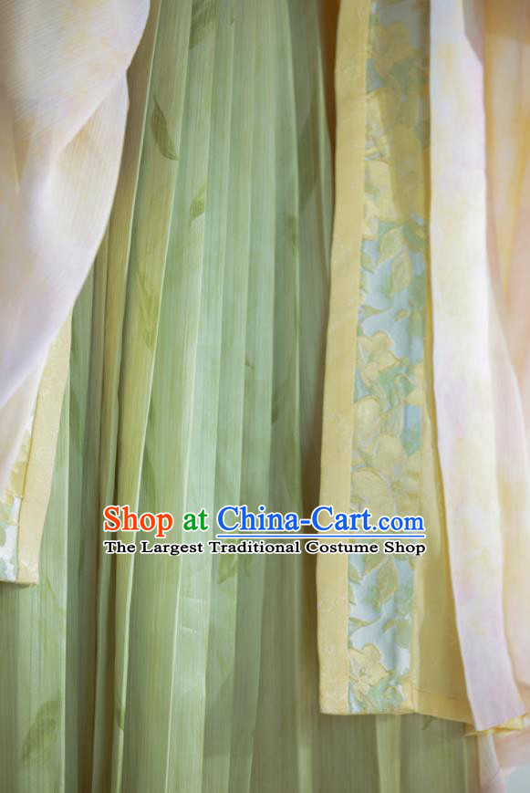 China Traditional Noble Lady Hanfu Dresses Song Dynasty Young Beauty Garment Costumes Ancient Female Historical Clothing Complete Set