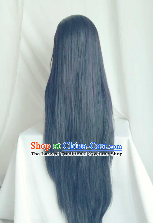 Chinese Cosplay Queen Hair Accessories Ancient Goddess Purple Wigs Headwear Traditional Puppet Show Empress Hairpieces