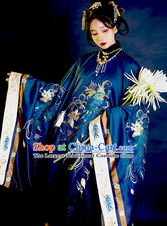 China Traditional Noble Countess Hanfu Dress Apparels Ancient Court Woman Garment Costumes Ming Dynasty Imperial Consort Historical Clothing